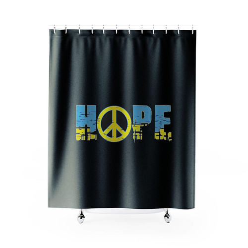 Stand With Ukraine Peace Hope Shower Curtains