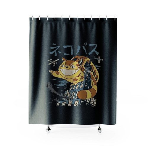 Studio Ghibli Catbus Shower Curtains
