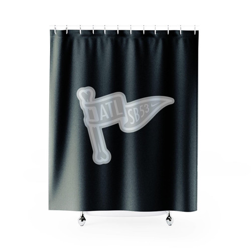 Super Bowl Flag Logo Shower Curtains