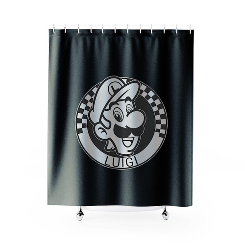 Super Mario Luigi Checkerboard Shower Curtains Super Mario Luigi Checkerboard Shower Curtains
