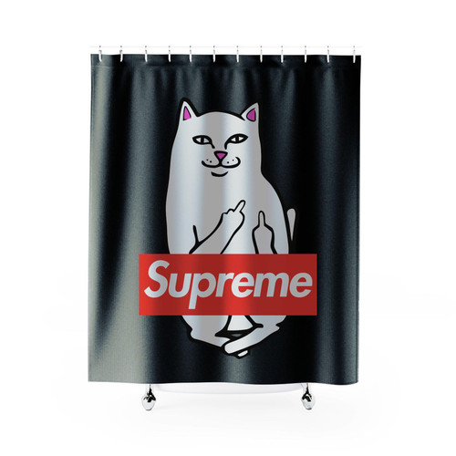 Supreme Inspired Ripndip Shower Curtains