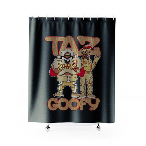 Taz And Goofy 90S Shower Curtains
