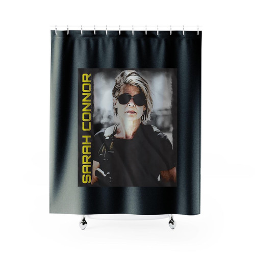 Terminator Dark Fate Sarah Connor Picture Shower Curtains