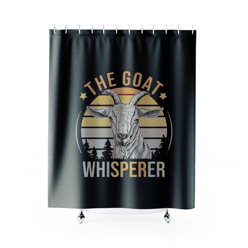 The Goat Whisperer Funny Shower Curtains