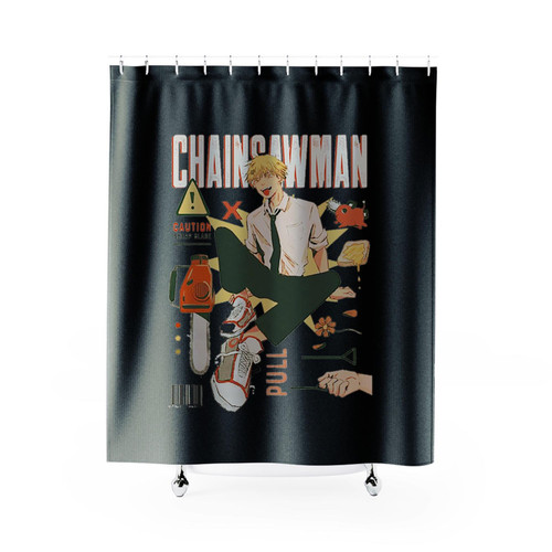 The Great Denji Chainsaw Man Shower Curtains