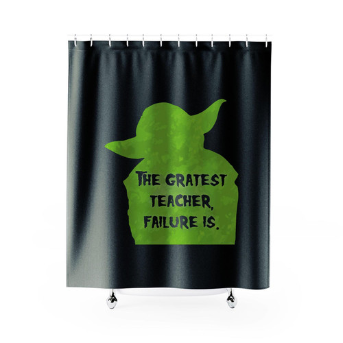 The Greatest Teacher Failure Is Yoda Star Wars Shower Curtains The Greatest Teacher Failure Is Yoda Star Wars Shower Curtains
