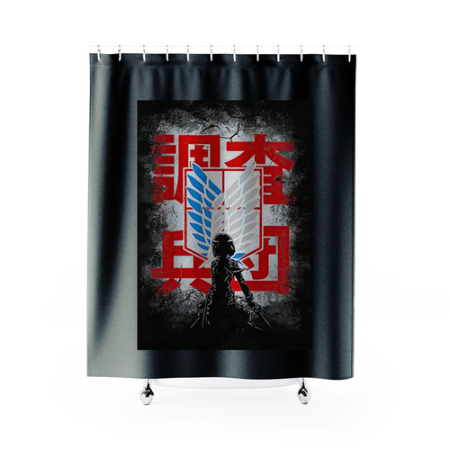 The Last Defender Mikasa Attack On Titan Shower Curtains