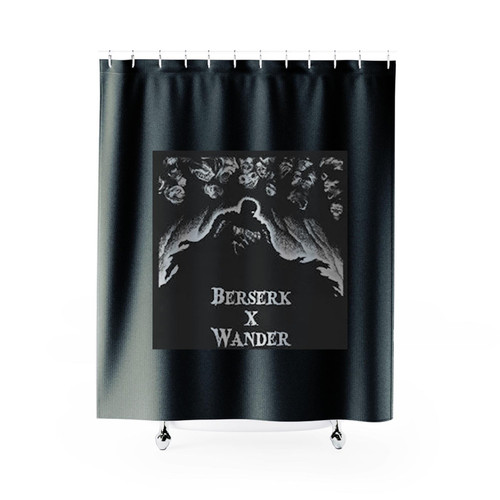 Berserk X Wander X God Hand Logo Shower Curtains
