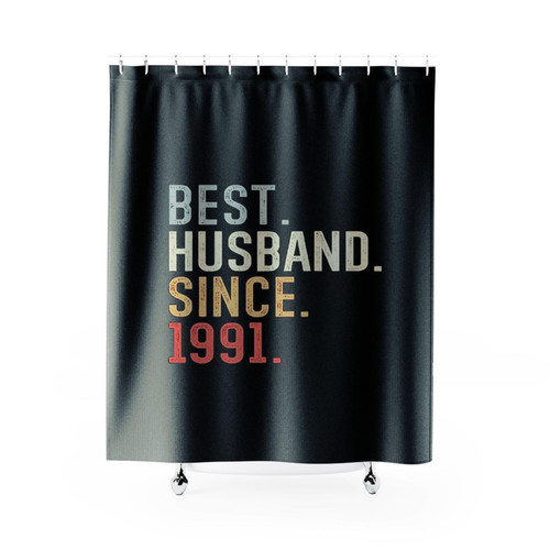 Best Husband Since 1991 Shower Curtains
