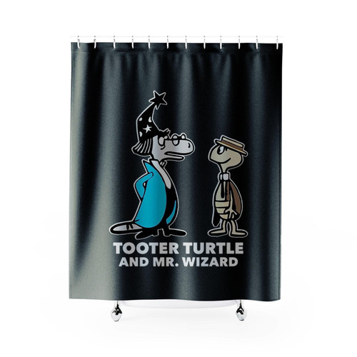 Tooter Turtle And Mr Wizard Shower Curtains Tooter Turtle And Mr Wizard Shower Curtains