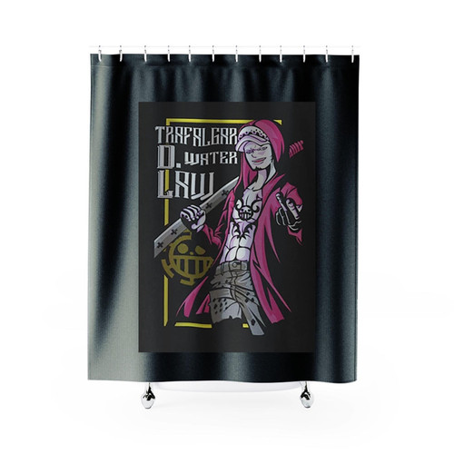 Trafalgar D Water Law Anime One Piece Shower Curtains