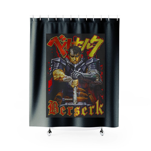 Vintage Berserk Guts Logo Art Shower Curtains