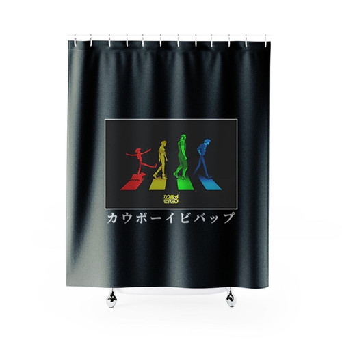 Vintage Cowboy Bebop Logo Art Shower Curtains
