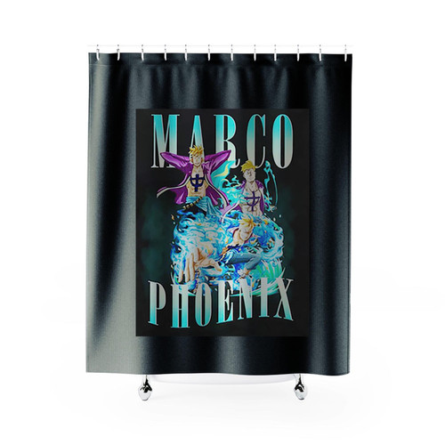 Vintage Marco The Phoenix One Piece Shower Curtains