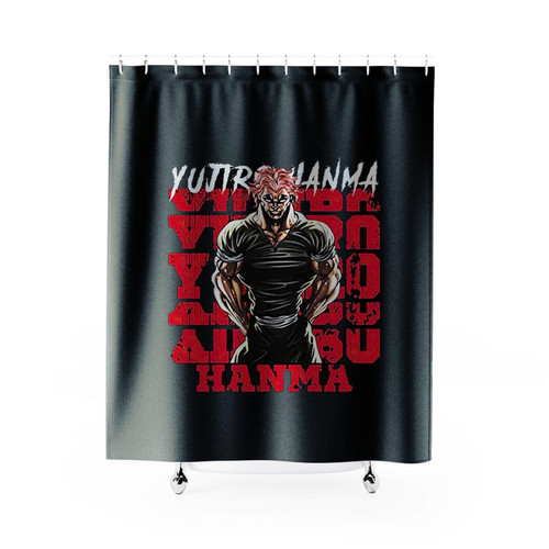 Vintage Yujiro Hanma Bakii The Grrappler Manga Yujiro Shower Curtains