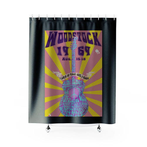 Woodstock Festival 1969 Logo Shower Curtains