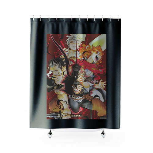 Black Clover Anime Black Clover Shower Curtains