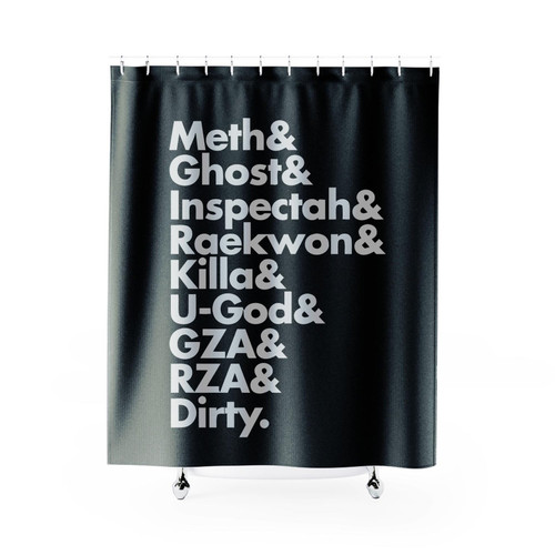 Wu Tang Members Names Hip Hop New York Ny Odb Rza Gza Cream 36 Chambers Shower Curtains