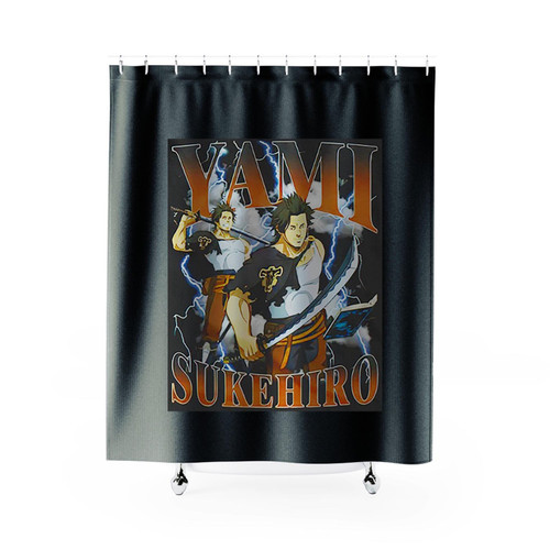 Black Clover Yami Sukehiro Art Shower Curtains