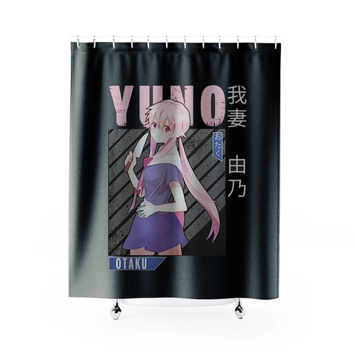 Yuno Gasai Mirai Nikki Shower Curtains