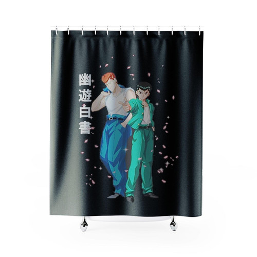 Yuyu Hakusho Yusuke And Kuwabara Anime Shower Curtains