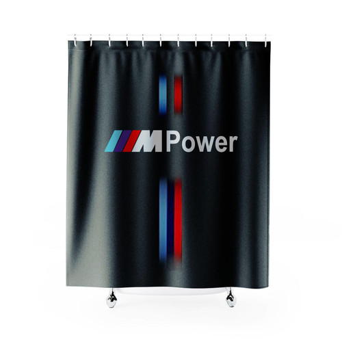 Bmw M Power Logo Auto Moto Shower Curtains