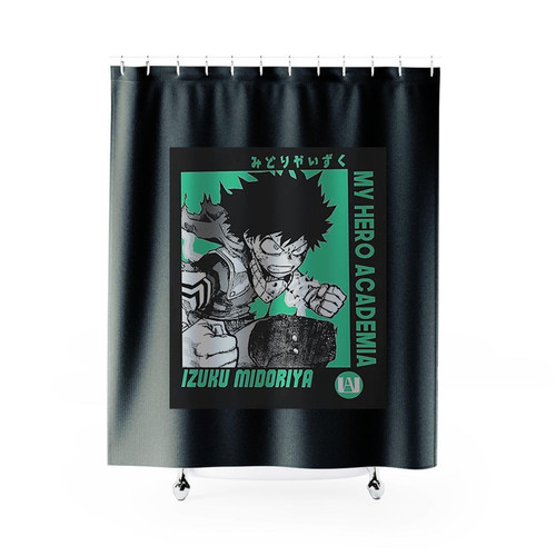 Bnha Izuku Midoriya Boku No Hero Academia Shower Curtains