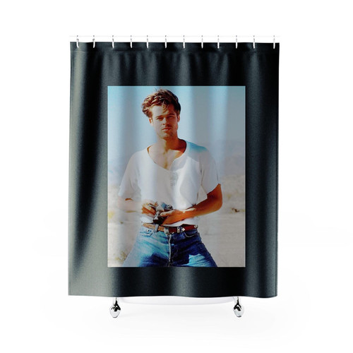 Brad Pitt Photo Shower Curtains