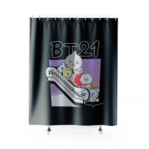 Bt21 Weekend Shower Curtains