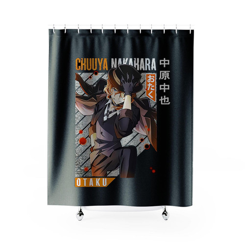 Bungou Stray Dogs Port Mafia Chuuya Nakahara Anime Shower Curtains