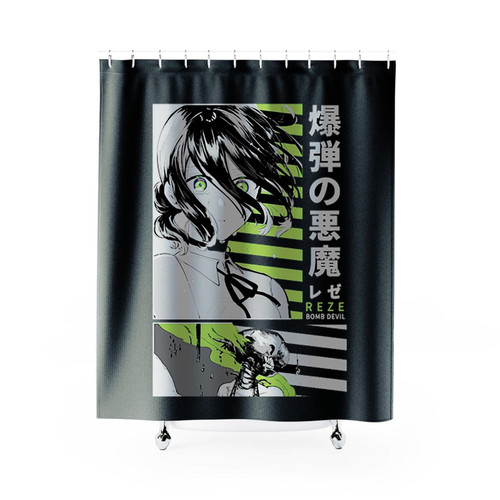 Chainsaw Man Reze Lady Reze Anime Shower Curtains