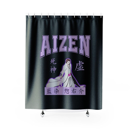Aizen Sosuke Logo Shower Curtains