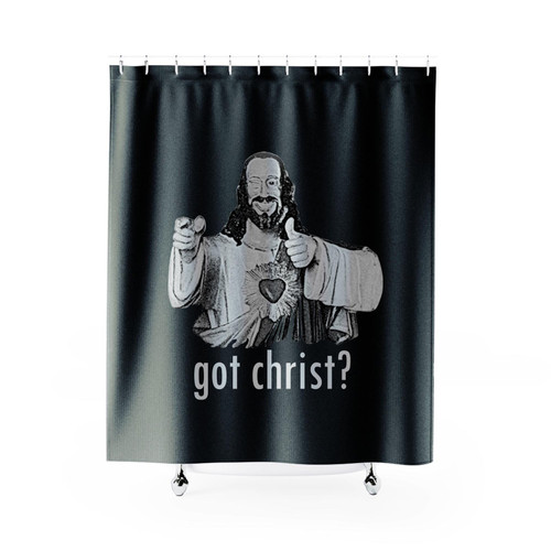 Clerks 2 Jay And Silent Bob Got Christ Buddy Christ Shower Curtains