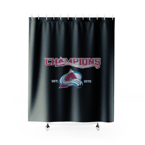 Colorado Avalanche Champion Est 1972 Shower Curtains Colorado Avalanche Champion Est 1972 Shower Curtains