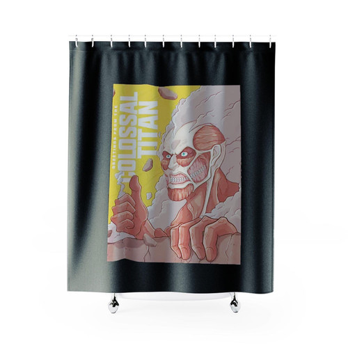Colossal Titan Style 2 Attack On Titan Shower Curtains