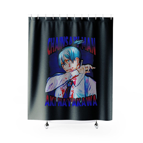 Aki Hayakawa Chain Saw Man Shower Curtains