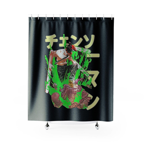 Csm Denji Chainsaw Man Shower Curtains Csm Denji Chainsaw Man Shower Curtains