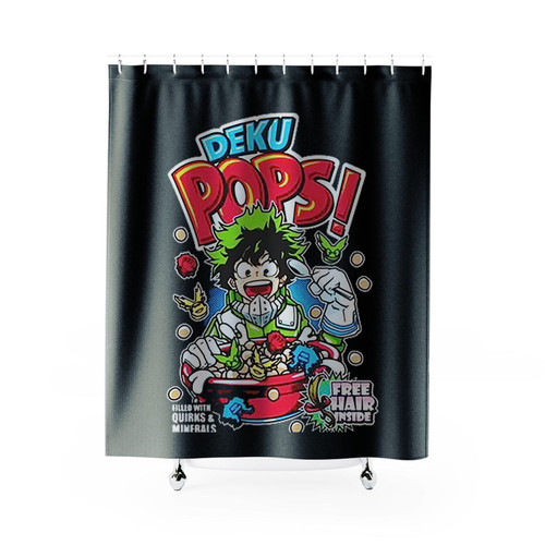 Deku Pop Izuku Midoriya Boku No Hero Academia Shower Curtains