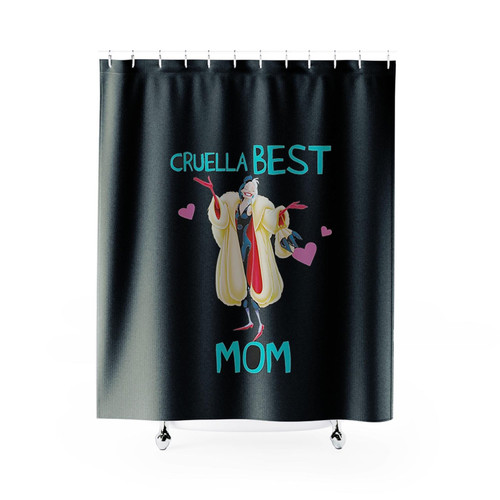 Disney Cruella Best Mom Mother Shower Curtains