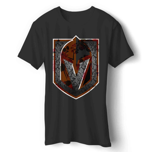 Flowers Inspired Golden Knights Man's T-Shirt