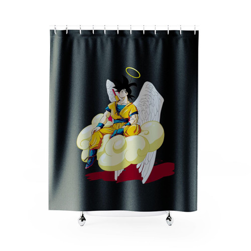 Dragonball Goku Pray Shower Curtains