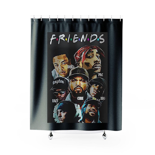 Eazy E Ice Cube Method Man Eminem Shower Curtains