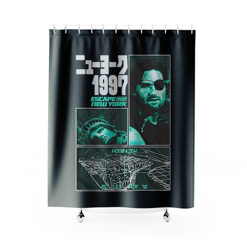 Escape From New York Recon Collage Shower Curtains Escape From New York Recon Collage Shower Curtains