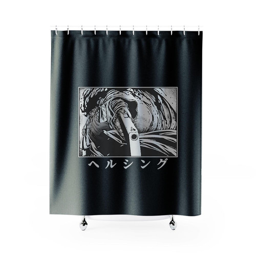 Alucard Nosferatu Hellsing Logo Art Shower Curtains
