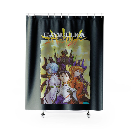 Evangelion Anime Mom Shower Curtains