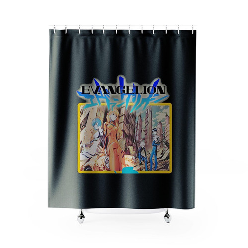 Evangelion Anime Shoes Shower Curtains
