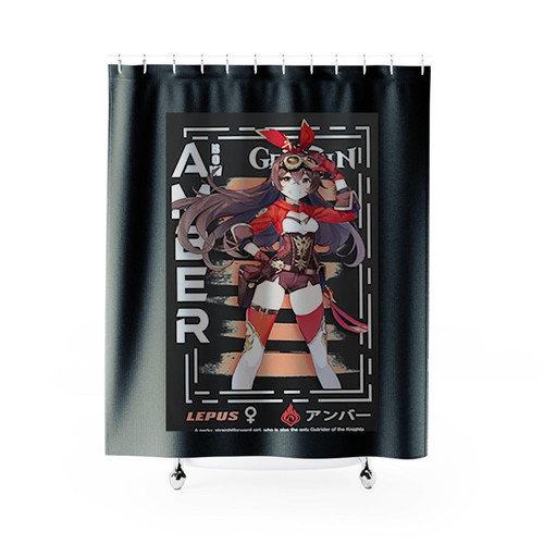 Amber Genshin Impact Genshin Impact Shower Curtains