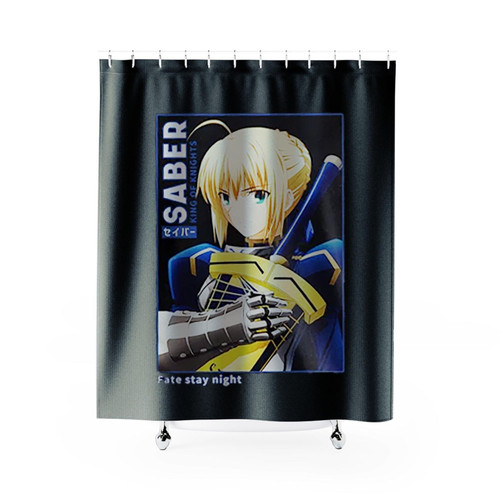Fate Stay Night Saber Anime Fate Stay Night Shower Curtains