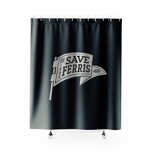 Ferris Buellers Day Off Save Ferris Flag Shower Curtains