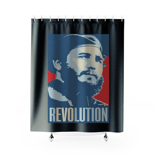Fidel Castro Ruz Cuban Raul Revolution Shower Curtains